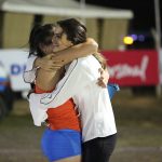 Leryn Franco también participó de la serie de actividades. A la ex atleta se la vio muy conmovida.