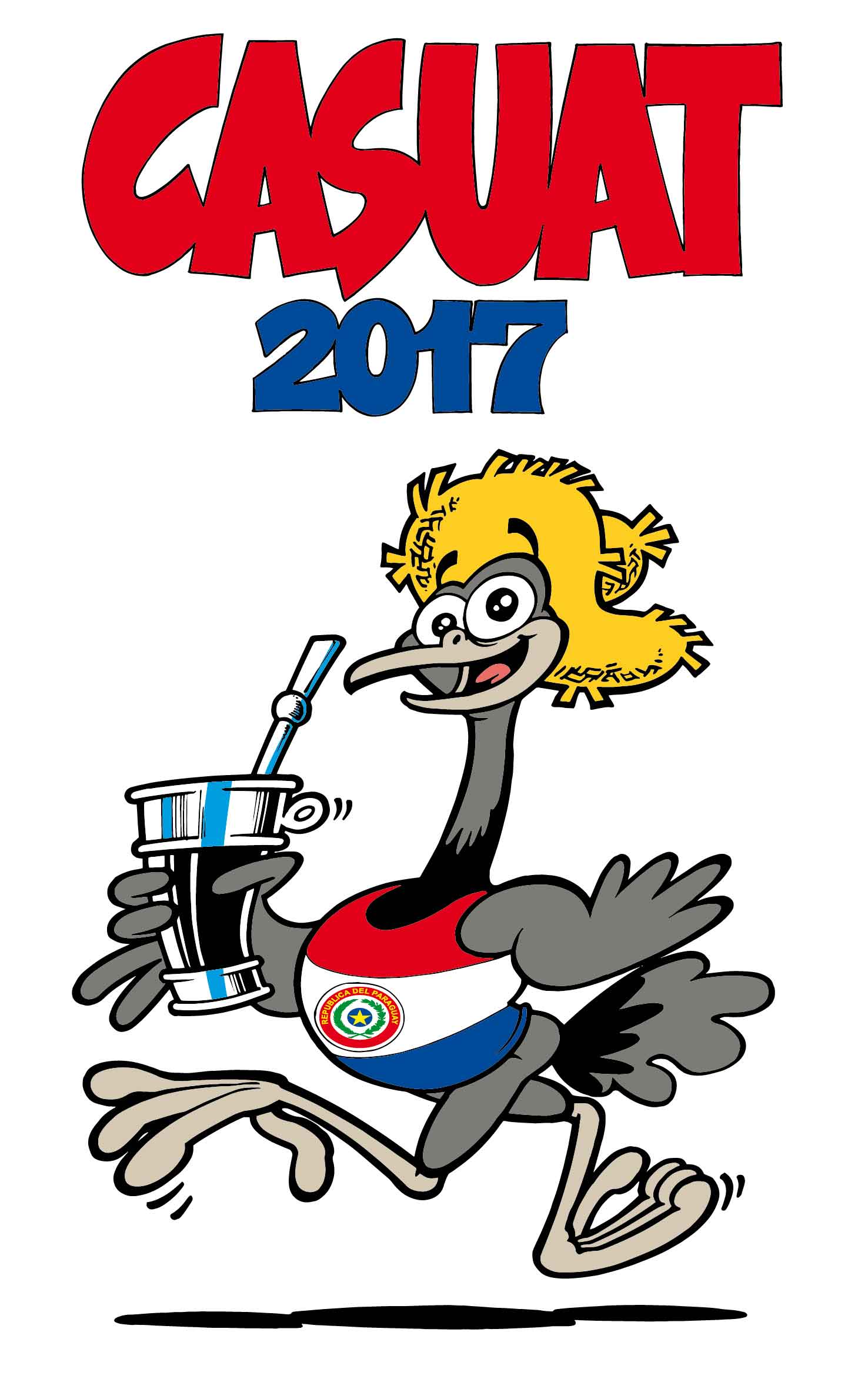 Casuat, mascota oficial del 50° Campeonato Sudamericano de Atletismo.