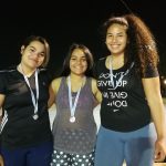 Fiorella Veloso (centro), Fedra Florentín (derecha), y María del Pilar Piccardo.